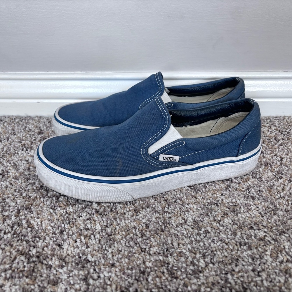 Vans Classic Slip-On Sneakers, medium blue - men's size 6.5 / women's size 8 - Picture 5 of 5